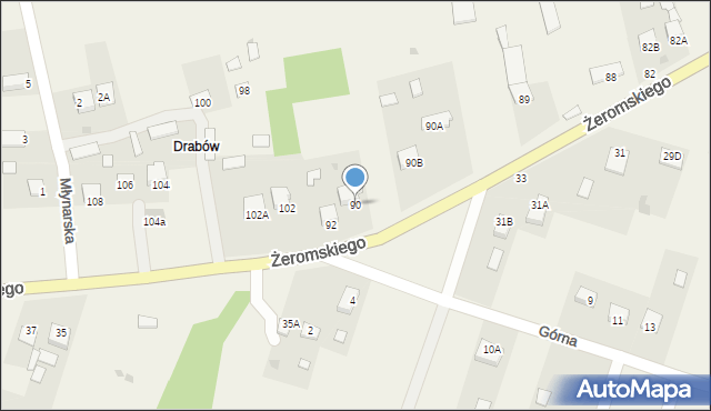 Strawczyn, Żeromskiego Stefana, 90, mapa Strawczyn