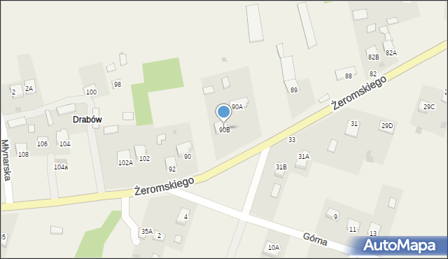 Strawczyn, Żeromskiego Stefana, 90B, mapa Strawczyn