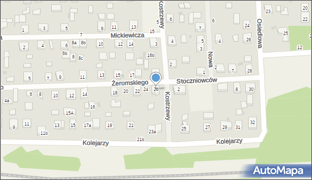 Strzebielino, Żeromskiego Stefana, 26, mapa Strzebielino