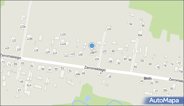 Suchedniów, Żeromskiego Stefana, 106, mapa Suchedniów