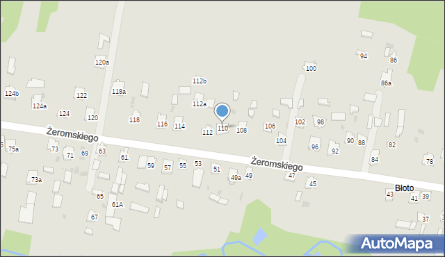 Suchedniów, Żeromskiego Stefana, 110, mapa Suchedniów