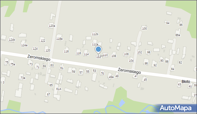 Suchedniów, Żeromskiego Stefana, 112, mapa Suchedniów