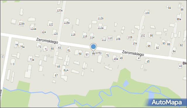 Suchedniów, Żeromskiego Stefana, 55, mapa Suchedniów