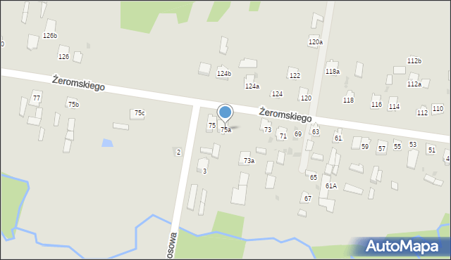 Suchedniów, Żeromskiego Stefana, 75a, mapa Suchedniów