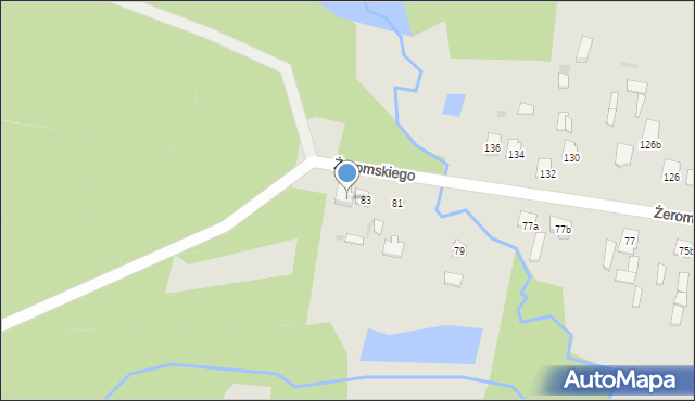 Suchedniów, Żeromskiego Stefana, 83a, mapa Suchedniów