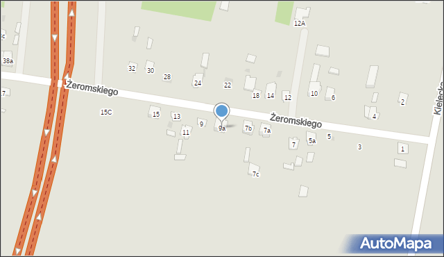 Suchedniów, Żeromskiego Stefana, 9a, mapa Suchedniów