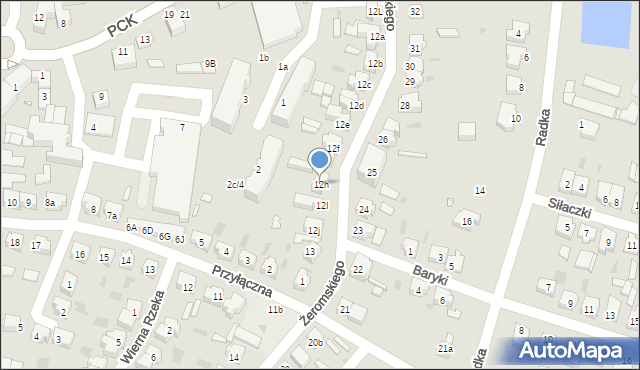 Sulechów, Żeromskiego Stefana, 12h, mapa Sulechów