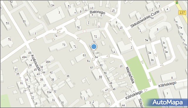 Sulęcin, Żeromskiego Stefana, 66, mapa Sulęcin