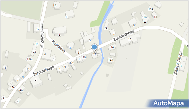 Sulęczyno, Żeromskiego Stefana, 12, mapa Sulęczyno