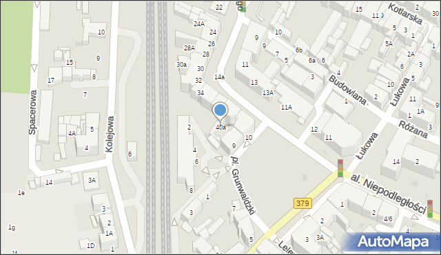 Świdnica, Żeromskiego Stefana, 40a, mapa Świdnicy