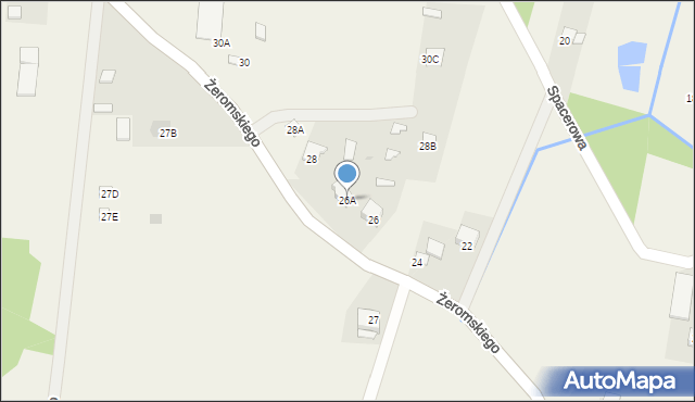 Święta Katarzyna, Żeromskiego Stefana, 26A, mapa Święta Katarzyna