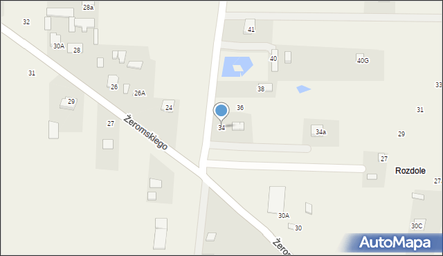 Święta Katarzyna, Żeromskiego Stefana, 34, mapa Święta Katarzyna