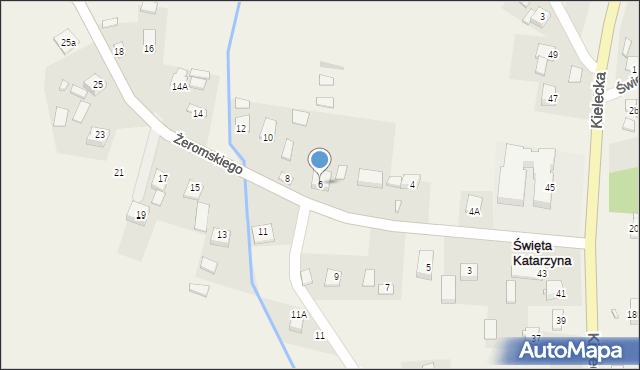 Święta Katarzyna, Żeromskiego Stefana, 6, mapa Święta Katarzyna