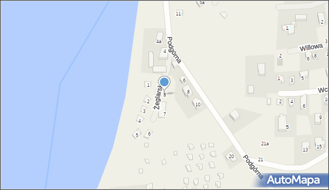 Swornegacie, Żeglarska, 8, mapa Swornegacie