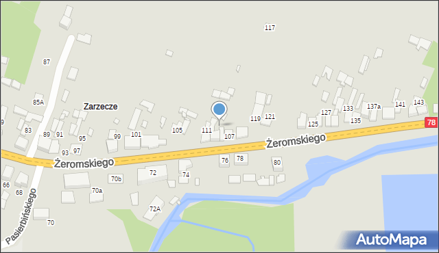 Szczekociny, Żeromskiego Stefana, 113, mapa Szczekociny