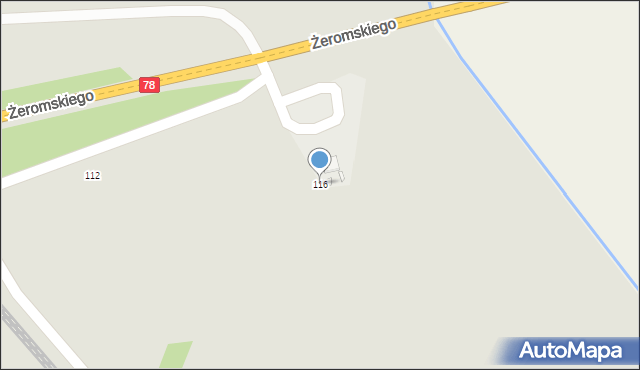 Szczekociny, Żeromskiego Stefana, 116, mapa Szczekociny