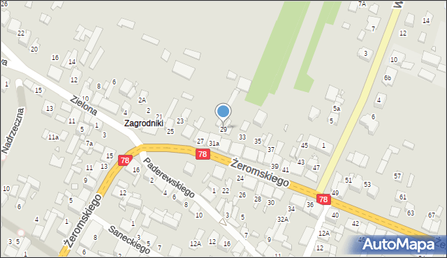 Szczekociny, Żeromskiego Stefana, 29, mapa Szczekociny