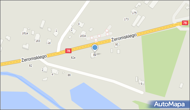 Szczekociny, Żeromskiego Stefana, 84, mapa Szczekociny