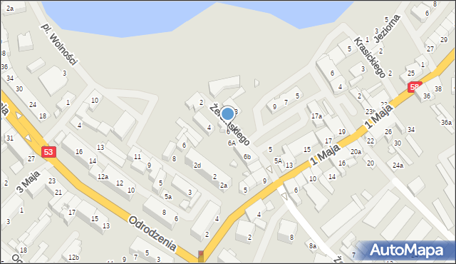 Szczytno, Żeromskiego Stefana, 6, mapa Szczytno