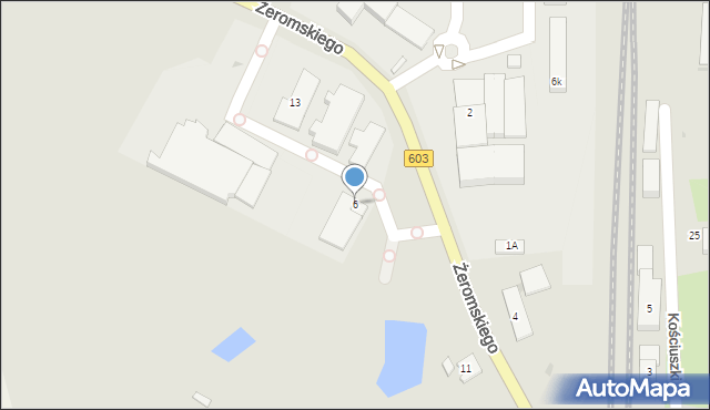 Sztum, Żeromskiego Stefana, 6, mapa Sztum