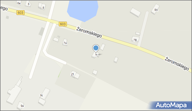 Sztum, Żeromskiego Stefana, 7, mapa Sztum