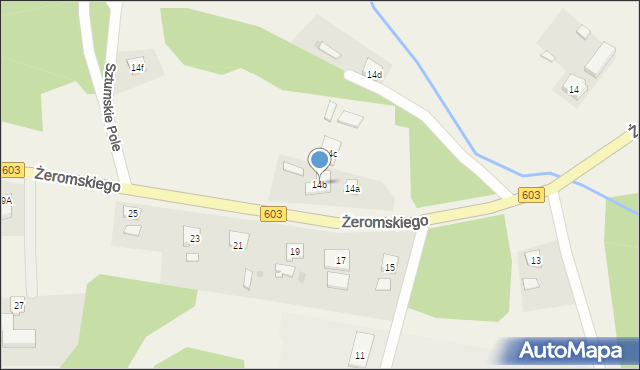 Sztumskie Pole, Żeromskiego Stefana, 14b, mapa Sztumskie Pole