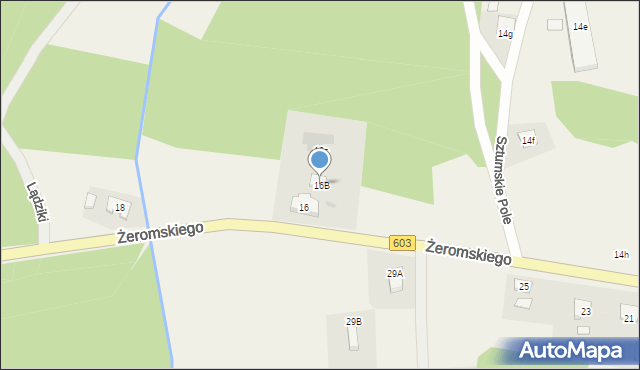 Sztumskie Pole, Żeromskiego Stefana, 16B, mapa Sztumskie Pole