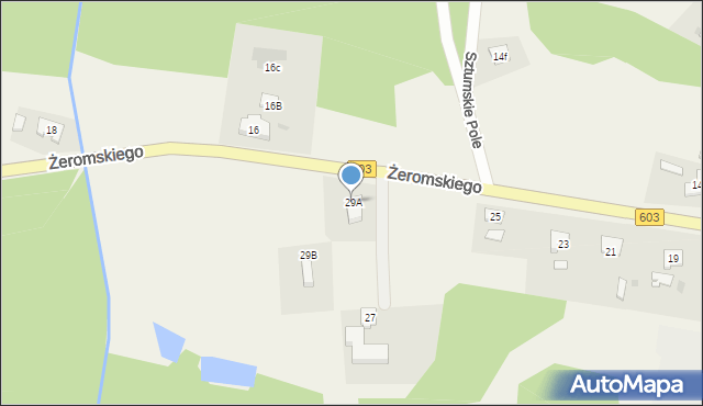 Sztumskie Pole, Żeromskiego Stefana, 29A, mapa Sztumskie Pole