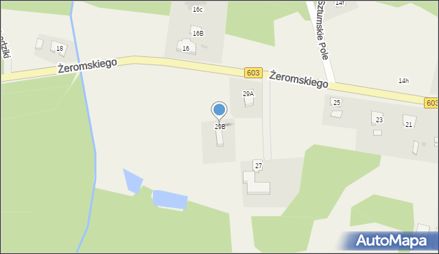 Sztumskie Pole, Żeromskiego Stefana, 29B, mapa Sztumskie Pole