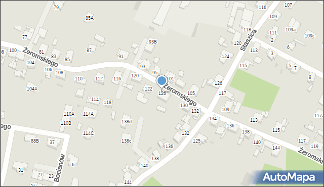 Tarnowskie Góry, Żeromskiego Stefana, 126, mapa Tarnowskie Góry