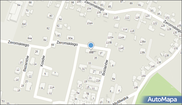 Tarnowskie Góry, Żeromskiego Stefana, 88B, mapa Tarnowskie Góry