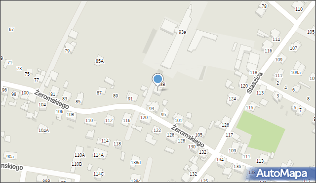 Tarnowskie Góry, Żeromskiego Stefana, 93C, mapa Tarnowskie Góry