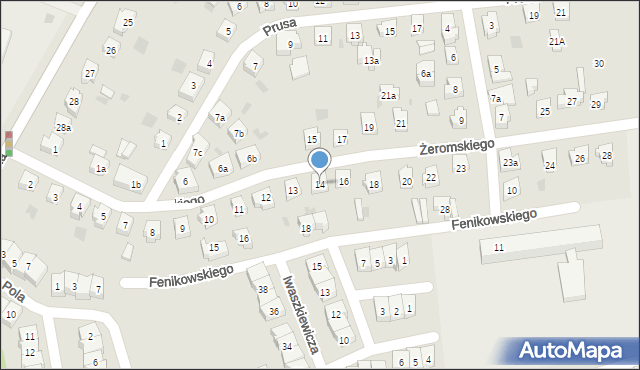 Tczew, Żeromskiego Stefana, 14, mapa Tczew