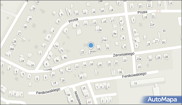 Tczew, Żeromskiego Stefana, 17, mapa Tczew