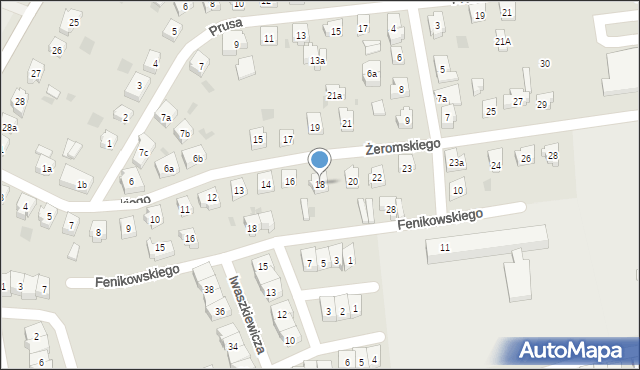 Tczew, Żeromskiego Stefana, 18, mapa Tczew