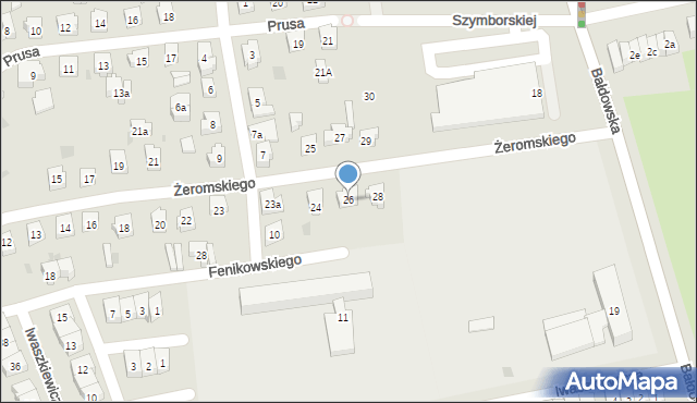 Tczew, Żeromskiego Stefana, 26, mapa Tczew
