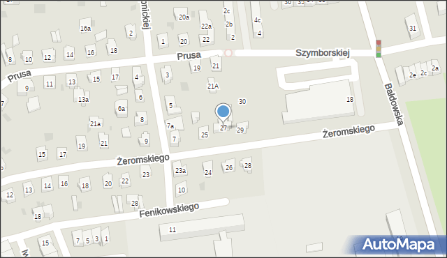 Tczew, Żeromskiego Stefana, 27, mapa Tczew