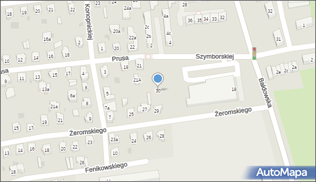 Tczew, Żeromskiego Stefana, 30, mapa Tczew