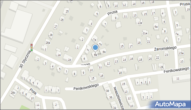 Tczew, Żeromskiego Stefana, 6a, mapa Tczew