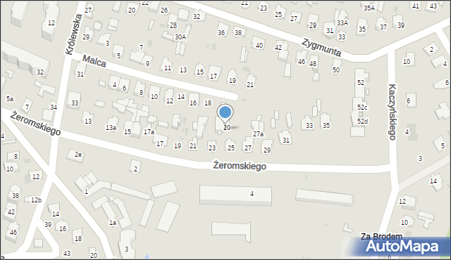 Tomaszów Lubelski, Żeromskiego Stefana, 25a, mapa Tomaszów Lubelski