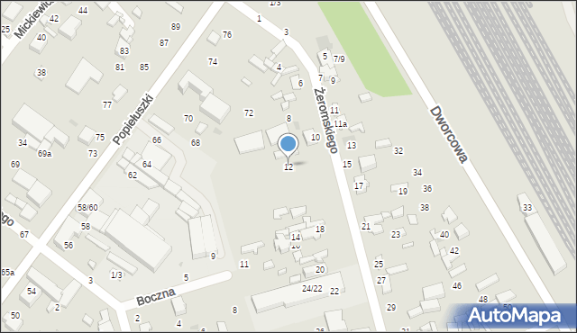 Tomaszów Mazowiecki, Żeromskiego Stefana, 12, mapa Tomaszów Mazowiecki