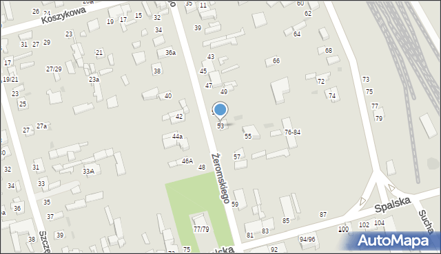 Tomaszów Mazowiecki, Żeromskiego Stefana, 53, mapa Tomaszów Mazowiecki