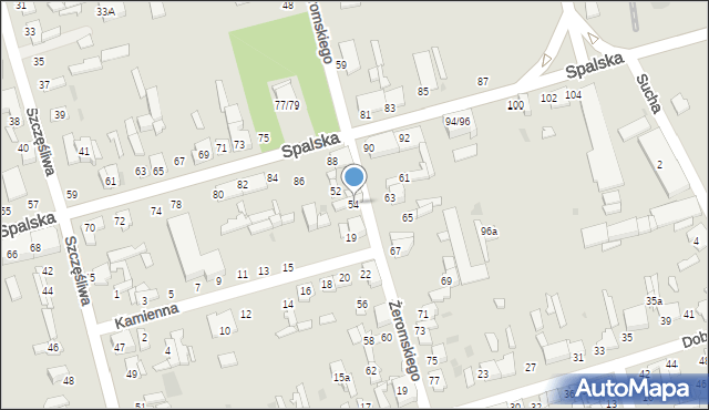 Tomaszów Mazowiecki, Żeromskiego Stefana, 54, mapa Tomaszów Mazowiecki