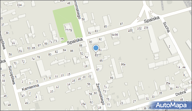 Tomaszów Mazowiecki, Żeromskiego Stefana, 63, mapa Tomaszów Mazowiecki