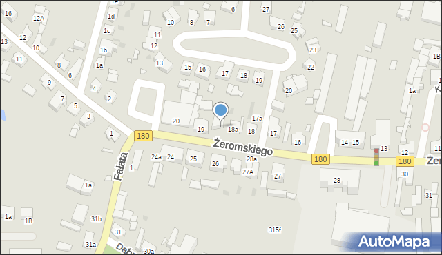 Trzcianka, Żeromskiego Stefana, 18b, mapa Trzcianka