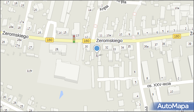 Trzcianka, Żeromskiego Stefana, 31, mapa Trzcianka