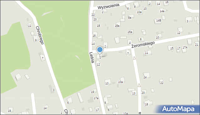 Trzebinia, Żeromskiego Stefana, 1, mapa Trzebinia