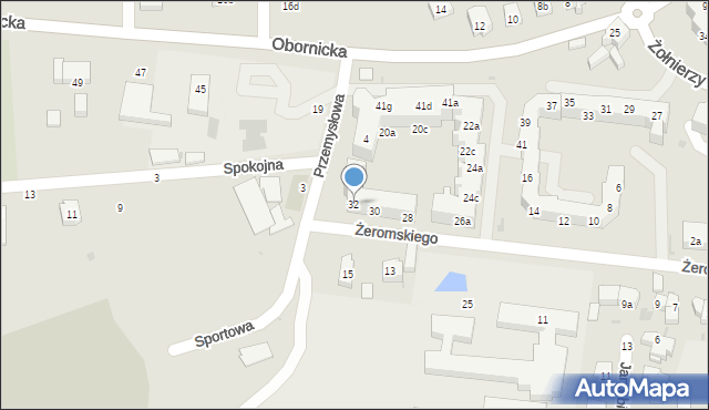 Trzebnica, Żeromskiego Stefana, 32, mapa Trzebnica