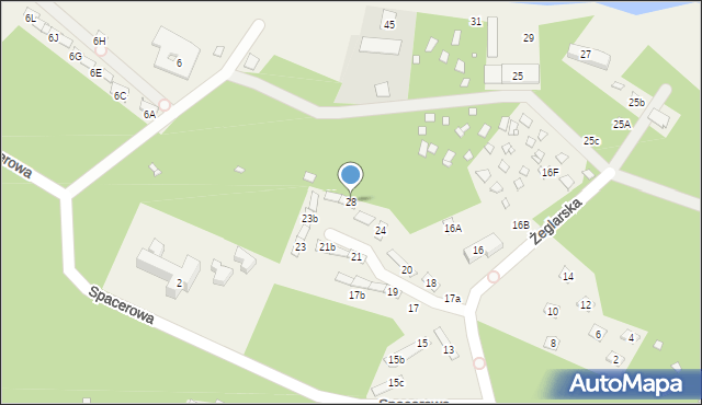 Turawa, Żeglarska, 28, mapa Turawa