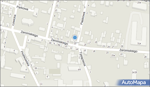 Tuszyn, Żeromskiego Stefana, 13, mapa Tuszyn